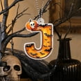 thumbnail image 5 of Halloween Hanging Letter Ornaments with Pumpkin Skull and Bat Design, 3.15 Inch Acrylic A-Z Alphabet Decorations for Tree Window Wall Party Favors, 5 of 8