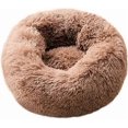 thumbnail image 1 of Modern Soft Plush Round Pet Bed for Cats or Small Dogs, Mini Medium Sized Dog Cat Bed Self Warming Autumn Winter Indoor Snooze Sleeping Cozy Kitty Ted, 1 of 4