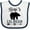 White and Navy, variant on Inktastic Gigi Lil Bear Grandson Boys Baby Bib