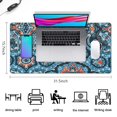 thumbnail image 5 of Long Mouse Pads for Desk,Blue Ethnic Paisley Pattern Desk Mats on Top Of Desks, Desk Mouse Pad Extra Large with 3mm Non-Slip Base and Stitched Edge for Gaming,Office,Work,Home 31.5"x15.7", 5 of 6