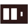 thumbnail image 1 of Leviton Combination Wallplate, 2 Decora & 1 Toggle, White, 1 of 2