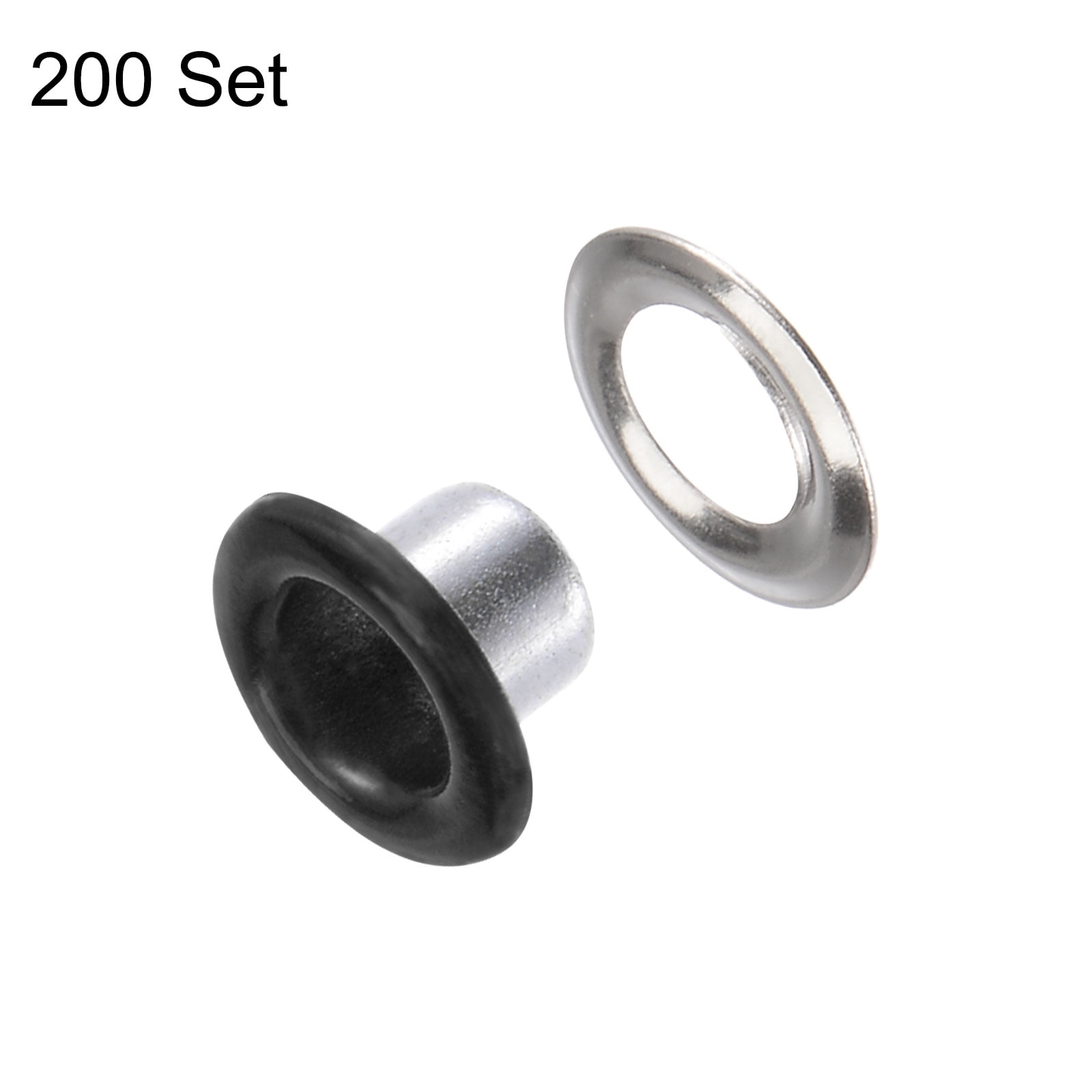 TIMESETL Grommet Kit - 200 Sets Eyelets With Tools | For Shoes, Canvas, Leather & DIY Crafts - View #5