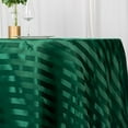 thumbnail image 3 of BalsaCircle 120 in Hunter Green Stripes Satin Round Tablecloth Wedding Party Linens Events Reception Decorations Supplies, 3 of 8