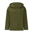 thumbnail image 4 of oversized hoodies for women Casual Long Sleeve Baggy Pullover Sweatshirt Fall Basic Drop Shoulder Outfits Kangaroo Pocket Army Green M, 4 of 5