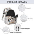 thumbnail image 4 of Cavalier King Charles Spaniel Dog and Flower Backpack for School,Cute School Bag,Schoolbag with Adjustable Shoulder Straps & Padded Back,15"x11.42"x5.5", 4 of 6