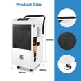 thumbnail image 3 of Accreate 185-Pint Commercial Dehumidifier with Pump for Large Spaces Up to 8500 Sq Ft - Perfect for Basements, Warehouses, Industrial Sites, Gyms, 3 of 7