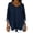 Deep Blue, variant on Womens Street Style Denim V Neck Top Casual Chic Blouse for Women Trendy Outfit and Daily Wear Deep Blue XXXL