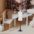 thumbnail image 2 of Soporte de exhibición para vestido de muñeca, maniquí de juguete, accesorios para vestidos de muñeca, decoración de casa de muñecas, color blanco, 2 of 8