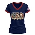 thumbnail image 6 of Womens Tops 250Th Anniversary Print V Neck T Shirt 250Th Anniversary Tshirt Patriotic Tee on Sale, 6 of 6