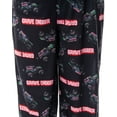 thumbnail image 3 of Monster Jam Boys' Grave Digger Monster Truck 2-Piece Raglan Long-Sleeve Shirt  Pajama Pant Set Lounge Sleepwear, 3 of 6