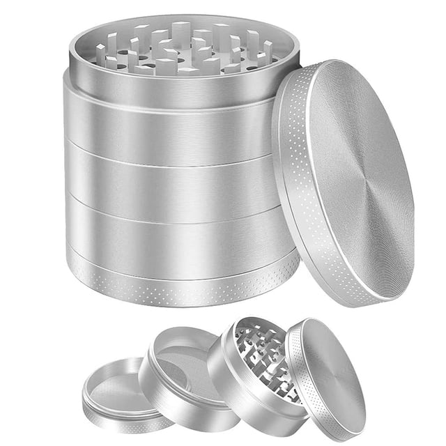Grinder 4 Piezas Grinder Metálico para Hierbas y Especias Levamdar 2033707-1