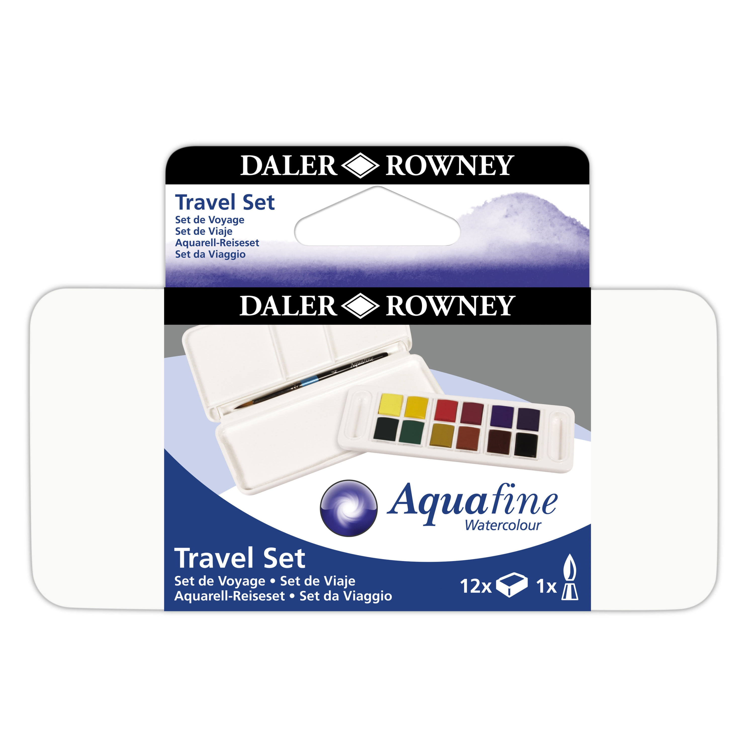 Daler Rowney : Aquafine Watercolor : 8ml : Introduction Set of 12