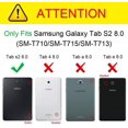 thumbnail image 2 of DWay Tablet Case Tab S2 8.0 T710 Hybrid Armor Design with Stand Feature Detachable Dual Layer Protective Shell Hard Back Case Cover for Samsung Galaxy Tab S2 8.0inches SM-T710 / T715 (Orange), 2 of 5