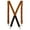 Tan, variant on CTM  Smooth Coated Leather Wide Width Suspenders with Metal Swivel Hook Ends (Men)