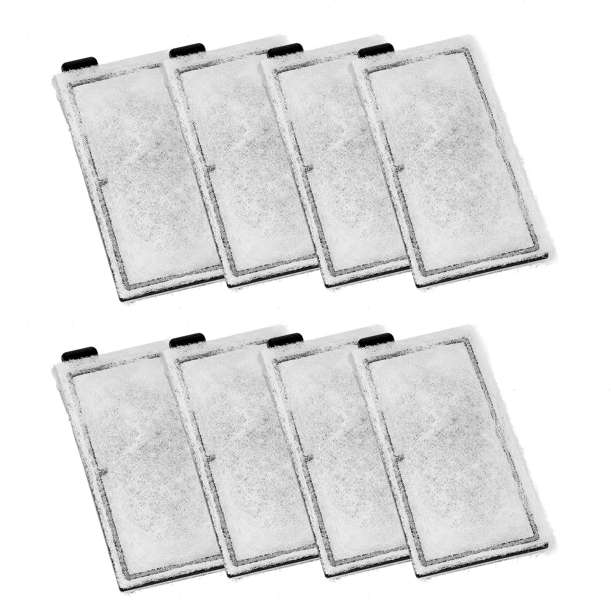 Aquarium Filter Cotton 8 Pcs Replacement Cartridges for 5 Gal Glass Aquarium Fishbowl Accessories Cl20 Models
