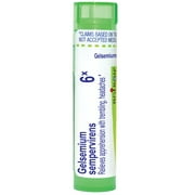 Boiron Gelsemium Sempervirens 6X, Homeopathic Medicine for Apprehension With Trembling, Headaches, 80 Pellets