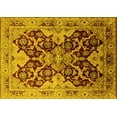 thumbnail image 1 of Ahgly Company Indoor Rectangle Oriental Yellow Traditional Area Rugs, 2' x 3', 1 of 4