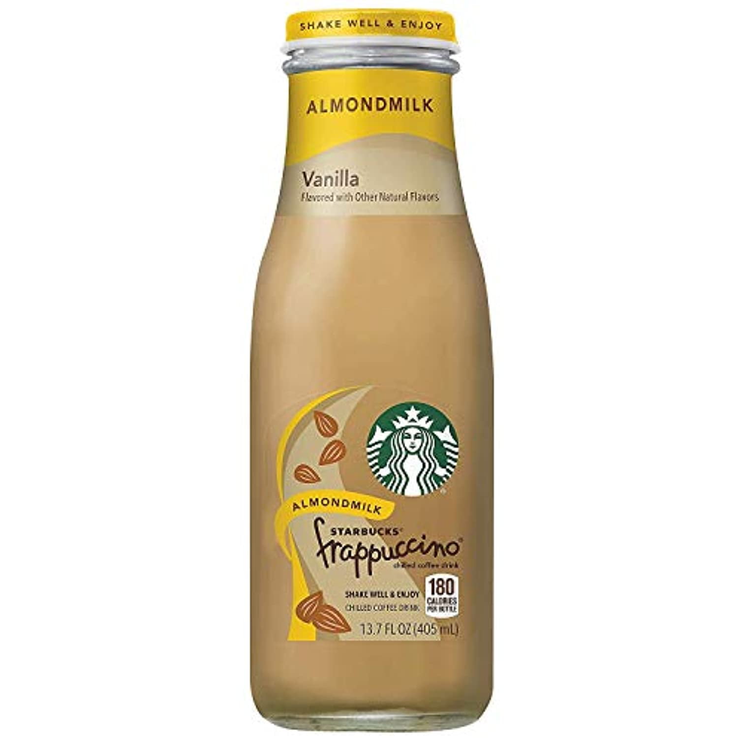 Starbucks Almond Milk Frappuccino, Vanilla, 13.7 Fl Oz (8 Count