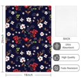 thumbnail image 2 of 2 Pcs Pioneer Flower Floral Print Pattern Kitchen Towels, Funny Microfiber Dish Towel Set, 18" X 26" Tea Towels, 2 of 6