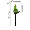 thumbnail image 3 of Luces Solares de Jardín/Patio con Forma de Árbol de Navidad | Panel Solar de Resina Abs Verde 2V/25Ma/0.5W | 43X11X8.5Cm | Resistente Al Agua | Fácil Instalación | Batería Nimh 1.2V/Aaa 600Mah | Ilum, 3 of 7