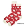 thumbnail image 2 of XIYNBAOK 2 Pairs Christmas Socks Women Soft Warm Cozy Fuzzy Snowflake Socks Cozy Warm Fluffy Slipper Socks Winter Casual Athletic Socks Boot Hiking Thermal Socks, 2 of 3