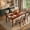 Burgundy, variant on Aiho 5-Piece Kitchen Dining Table Set for 4 for Dining Room, Black