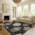 thumbnail image 6 of Addison Rugs Chantille Indoor/Outdoor Transitional Tribal Black Machine Washable Rectangle Rug, 9' x 12', 6 of 8