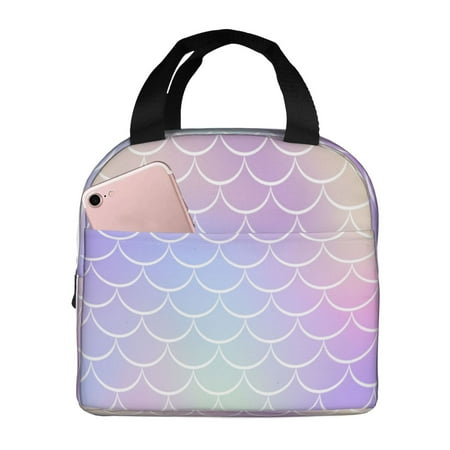 Insulated Lunch Bag for Women Men - Fish Scale1 Leakproof Cooler Lunch Box for Women Men  Lunch Tote Bags for Work School Picnic Travel