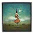 thumbnail image 2 of Stupell Industries Fluffy Clouds Surrounding Floating Woman Red Dress Framed Wall Art, 17 x 17, Design by Duy Huynh, 2 of 5