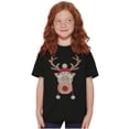 thumbnail image 5 of Christmas Rudolph Reindeer Stitch Crewneck T Shirts Boy Girl Brisco Brands X, 5 of 6