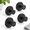 Black-4 Pack, variant on Black 4 Pack Suction Cup Hooks, 3.35 x 2.87 x 2.40 in, holds up to 15 lbs