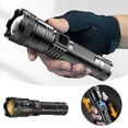thumbnail image 1 of High Power Rechargeable LED Flashlight for Outdoor Enthusiasts Versatile Zoomable Pocket Torch with Charging Long Range Beam Build and Emergency Use, 1 of 7