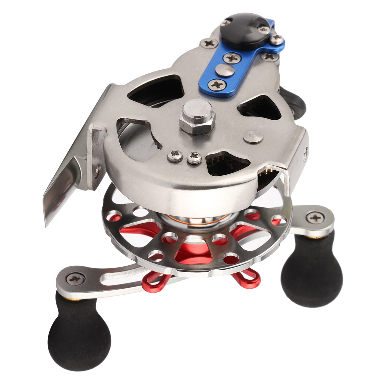 NFTIGB BA60 All Metal Portable Raft Fishing Reel 2.5:1 Gear Ratio 2 BB Left-Handed Fishing Accessory for Saltwater and Freshwater (4.33 inches / 11 cm)