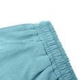 thumbnail image 6 of VBTAPA Linen Shorts for Men Side Striped Casual Summer Shorts Lightweight Drawstring Beach Lounge Shorts with Pockets Light Blue S, 6 of 8