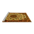 thumbnail image 2 of Ahgly Company Machine Washable Indoor Rectangle Medallion Yellow Traditional Area Rugs, 7' x 10', 2 of 4