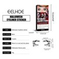 thumbnail image 3 of 2025 Eyeliner Halloween Eyeliner Sticker,Eyeshadow Stickers Horror Fashion Stage Party Makeup Tools Decorative Eyeliner, 3 of 5
