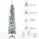 thumbnail image 3 of Árbol de Navidad HOMCOM de 6 pies de altura, flocado en nieve con 395 puntas, 3 of 9