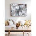 thumbnail image 4 of Gray Geometric Wall Art for Living Room, Canvas Picture Wall Decor for Bathroom Bedroom, Modern Abstract Art Block Painting Artwork for Office Kitchen Hallway Dining Room Home Decorations 12"x16", 4 of 8