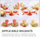 thumbnail image 4 of Matsuzay Marco de gafas de Navidad para fiestas, vacaciones, Bar, Hotel, oficina, cafetería, decoración bonita, accesorio para fotos, gafas Kits de decoración para fiestas campana de oro, 4 of 6