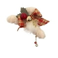 thumbnail image 2 of EGYMEN Christmas Hair Clips, Festive Bow Hair Accessories, Holiday Claw Clips for Women, Decorative Hairpins with Bells and Bows(Red), 2 of 6