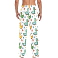 thumbnail image 4 of Cartoon Duck and Star Men's Pajama Pants Cotton Long Sleepwear Lounge Pants M, 4 of 7