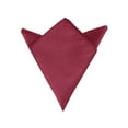 thumbnail image 1 of INSPIRE CHIC Men's Pocket Squares Solid Color Handkerchiefs Dark Red One Size, 1 of 4