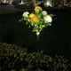 thumbnail image 5 of Cateissary Luces de flores con energía solar, luces decorativas para césped al aire libre, luz solar para césped de rosas, jardín y patio Iluminación y accesorios Púrpura, 5 of 6