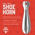 thumbnail image 2 of Red Moose 7.5” Ergonomic Metal Shoe Horn Essential Shoe Accessories, Classic Silver, 2 of 5
