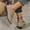 #002B-Khaki, variant on Women's Sole-Simple Ballerina Walking Flats PU Leather Round Toe Dress Shoes for Women Seeking Comfort and Elegance,Dark Blue 37(US-6.5)