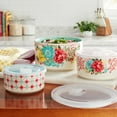 thumbnail image 2 of The Pioneer Woman Fancy Flourish 6-Piece Round Ceramic Bake & Store Nesting Bowls Set, 2 of 6