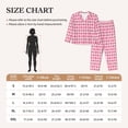 thumbnail image 4 of Pofeuu pink argyle Print Womens Pajamas Set Long Sleeve Sleepwear Button Down Nightwear Soft Pj Lounge Sets Button Down Pajamas Women-Medium, 4 of 7