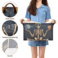 thumbnail image 5 of Yayeee Foldable Storage Basket for Shelves with Handles Waterproof Cloth Bins, Skeleton with Rainbow, 5 of 7