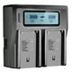 thumbnail image 1 of Cargador Bevik LCD de doble canal para batería Sony BP-U30/60/90, 1 of 9