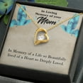 thumbnail image 5 of To Mom Remembrance Message Life's Beautifully Lived Forever Necklace w Message Card, 5 of 20